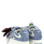Fendi Blue Calfskin Platform Sneakers