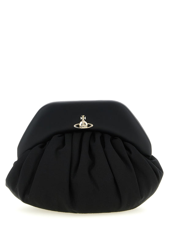 Vivienne Westwood Black Viscose Clutch Bag