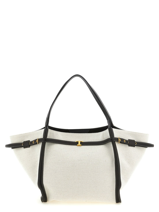 Tod's Multicolor Linen Tote Bag