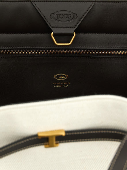 Tod's Multicolor Linen Tote Bag