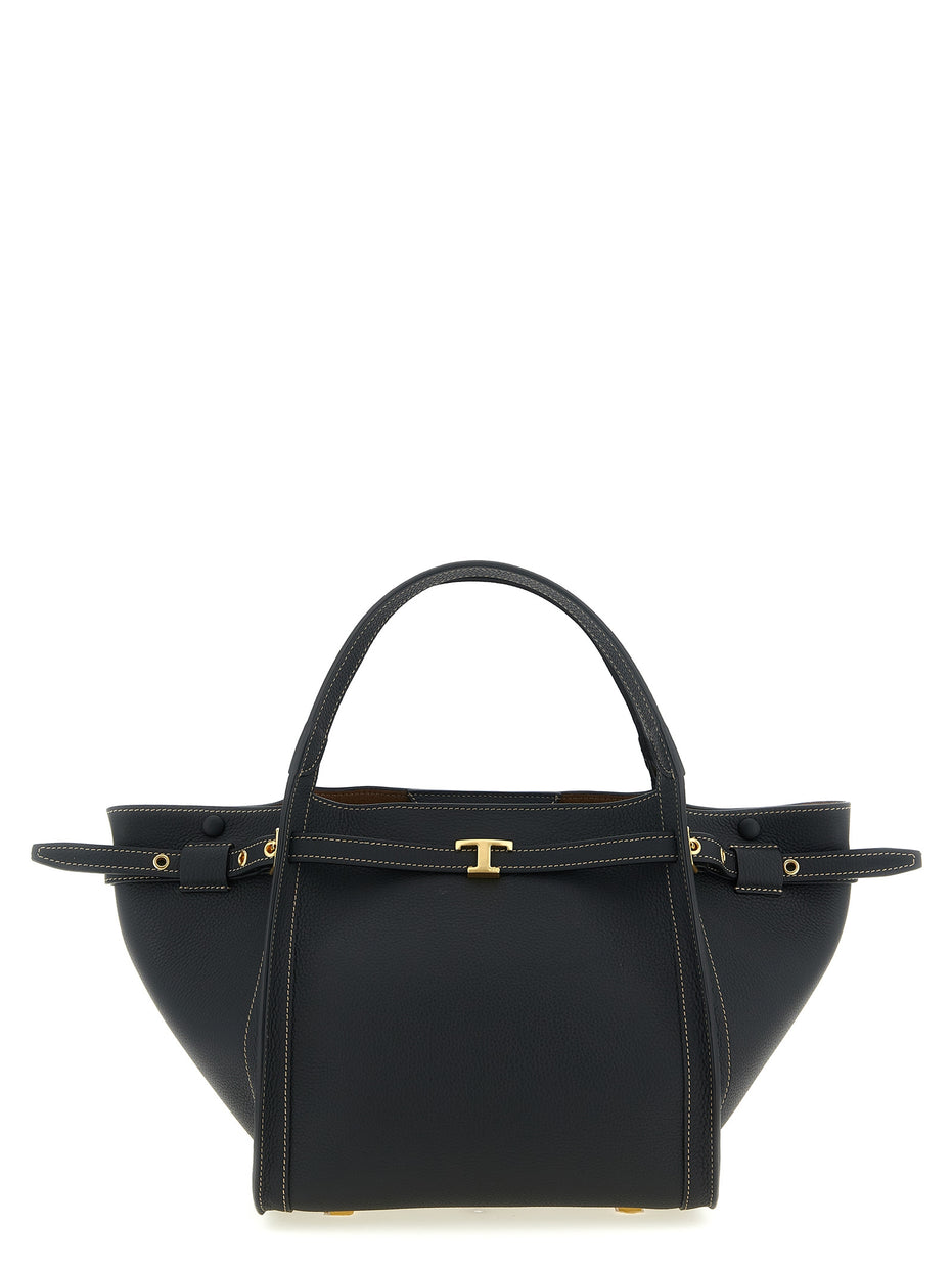 Tod's Black Calfskin Tote Bag
