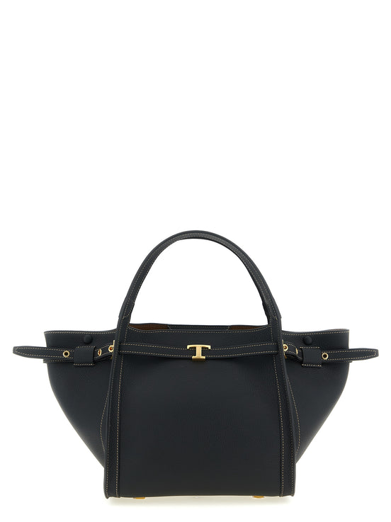 Tod's Black Calfskin Tote Bag
