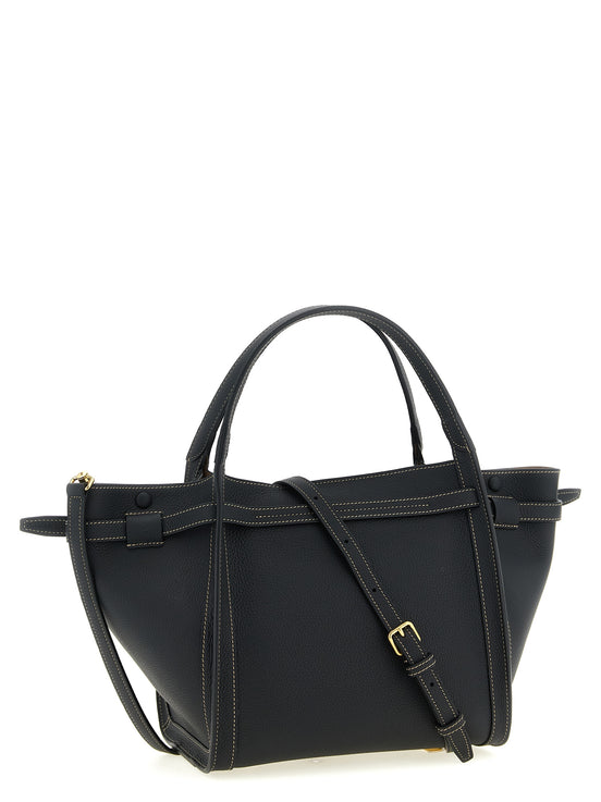 Tod's Black Calfskin Tote Bag