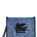Etro Blue Cotton Clutch Bag