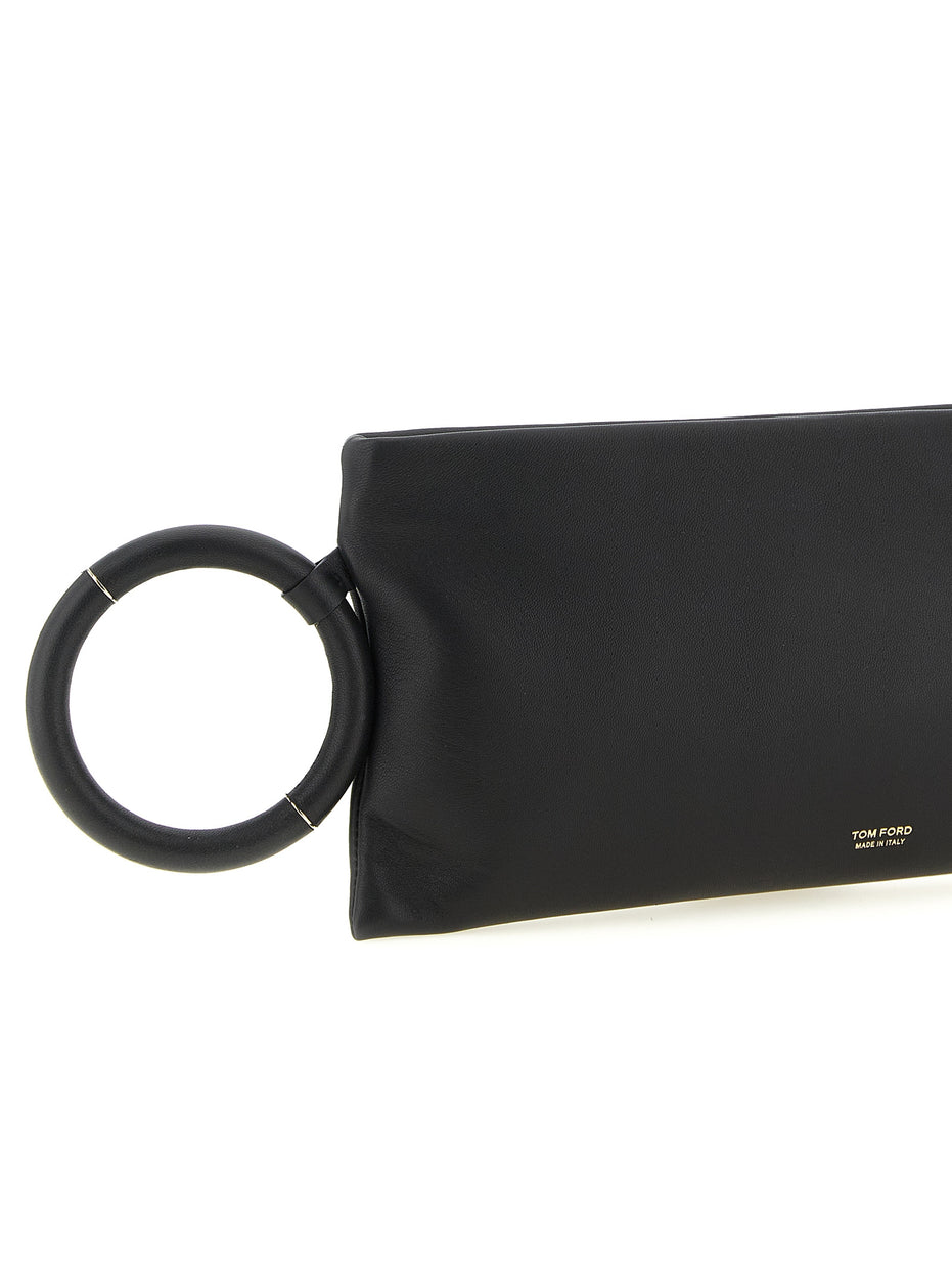 Tom Ford Black Lambskin Clutch Bag