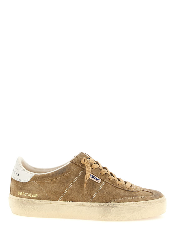 Αθλητικά παπούτσια Golden Goose από καφέ δέρμα αγελάδας χαμηλού προφίλ