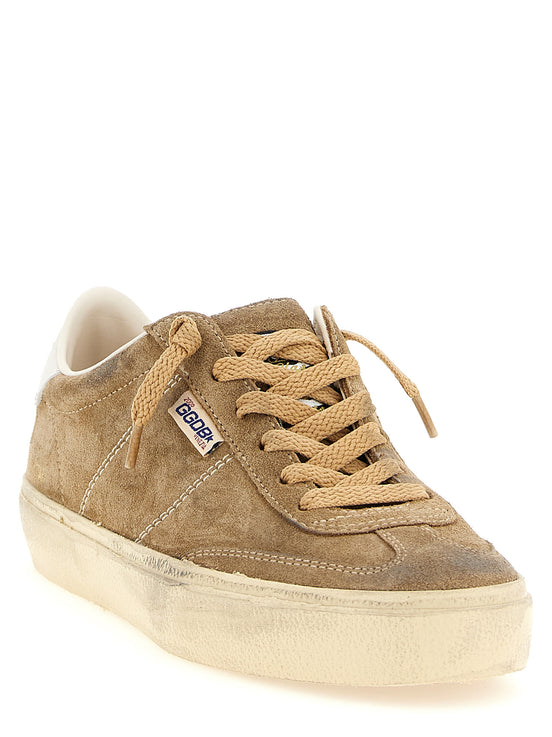 Αθλητικά παπούτσια Golden Goose από καφέ δέρμα αγελάδας χαμηλού προφίλ