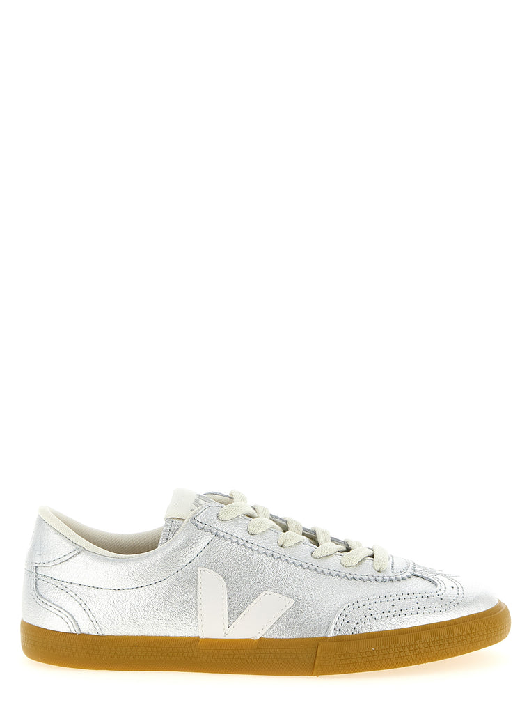Veja Silver Genuine Leather Sneakers