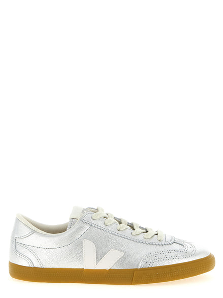 Veja Silver Genuine Leather Sneakers