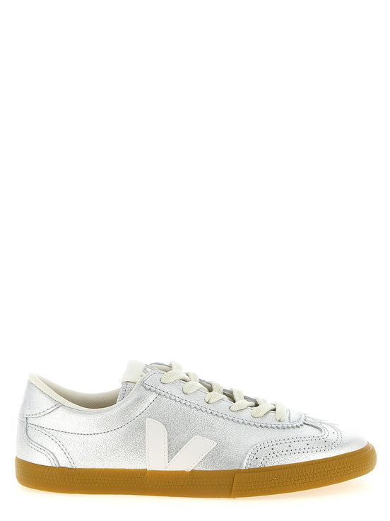 Veja Silver Genuine Leather Sneakers