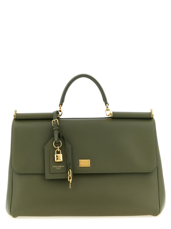 Dolce & Gabbana Bicolor Calfskin Handbag