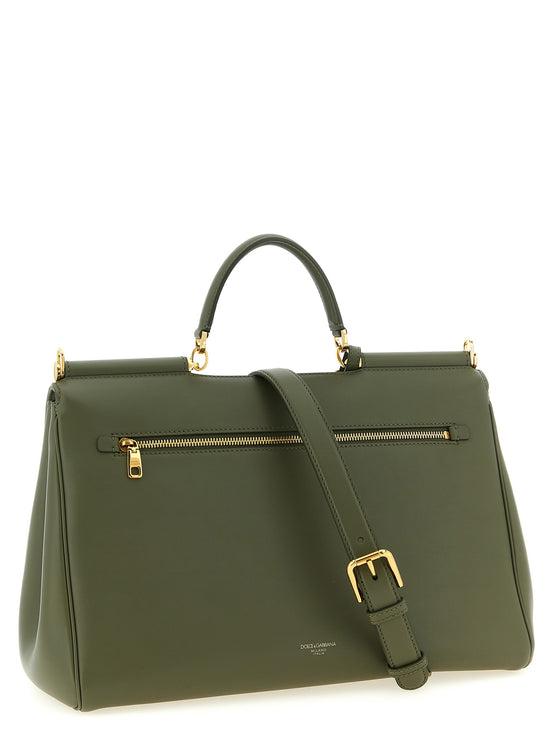 Dolce & Gabbana Bicolor Calfskin Handbag
