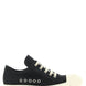 Rick Owens Black Calfskin Low Top Sneakers