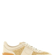 Valentino Garavani Beige Calfskin Low Top Sneakers