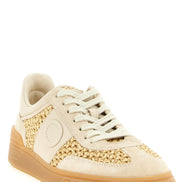 Valentino Garavani Beige Calfskin Low Top Sneakers