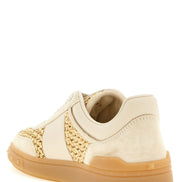 Valentino Garavani Beige Calfskin Low Top Sneakers