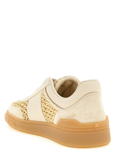 Valentino Garavani Beige Calfskin Low Top Sneakers