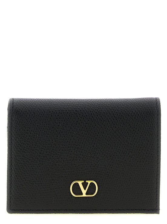 Valentino Garavani Black Calfskin Cardholder