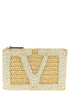 Valentino Garavani White Viscose Clutch Bag
