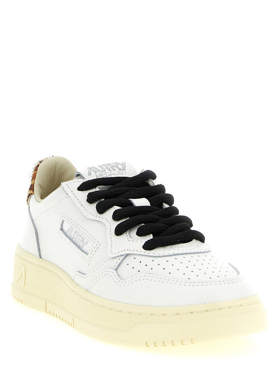 Autry Brown Cowhide Low Top Sneakers