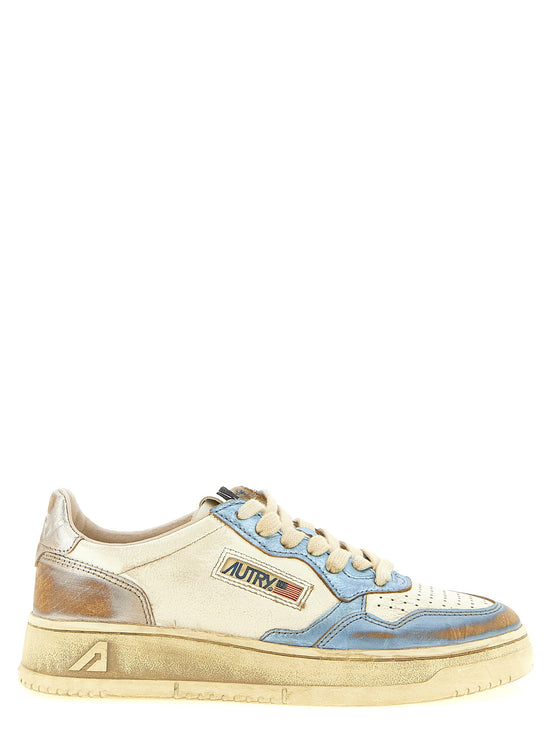 Autry Multicolor Bull Skin Low Top Sneakers