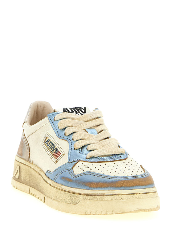 Autry Multicolor Bull Skin Low Top Sneakers