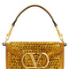 Valentino Garavani Gold Viscose Shoulder Bag