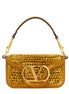 Valentino Garavani Gold Viscose Shoulder Bag