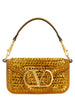 Valentino Garavani Gold Viscose Shoulder Bag