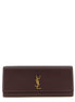 Saint Laurent Bordeaux Calfskin Clutch Bag