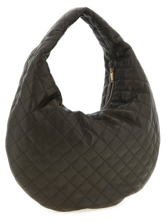 Saint Laurent Brown Lamb Leather Shoulder Bag