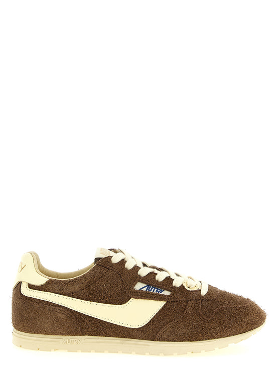 Autry Brown Cowhide Athletic Sneakers