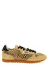 Autry Beige Cotton Athletic Sneakers