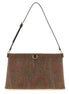 Etro Brown Cotton Clutch Bag
