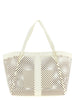 Twinset White Leather Tote Bag