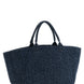 Ganni Blue Organic Cotton Tote Bag