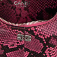 Ganni Fuchsia Recycled Polyester Handbag