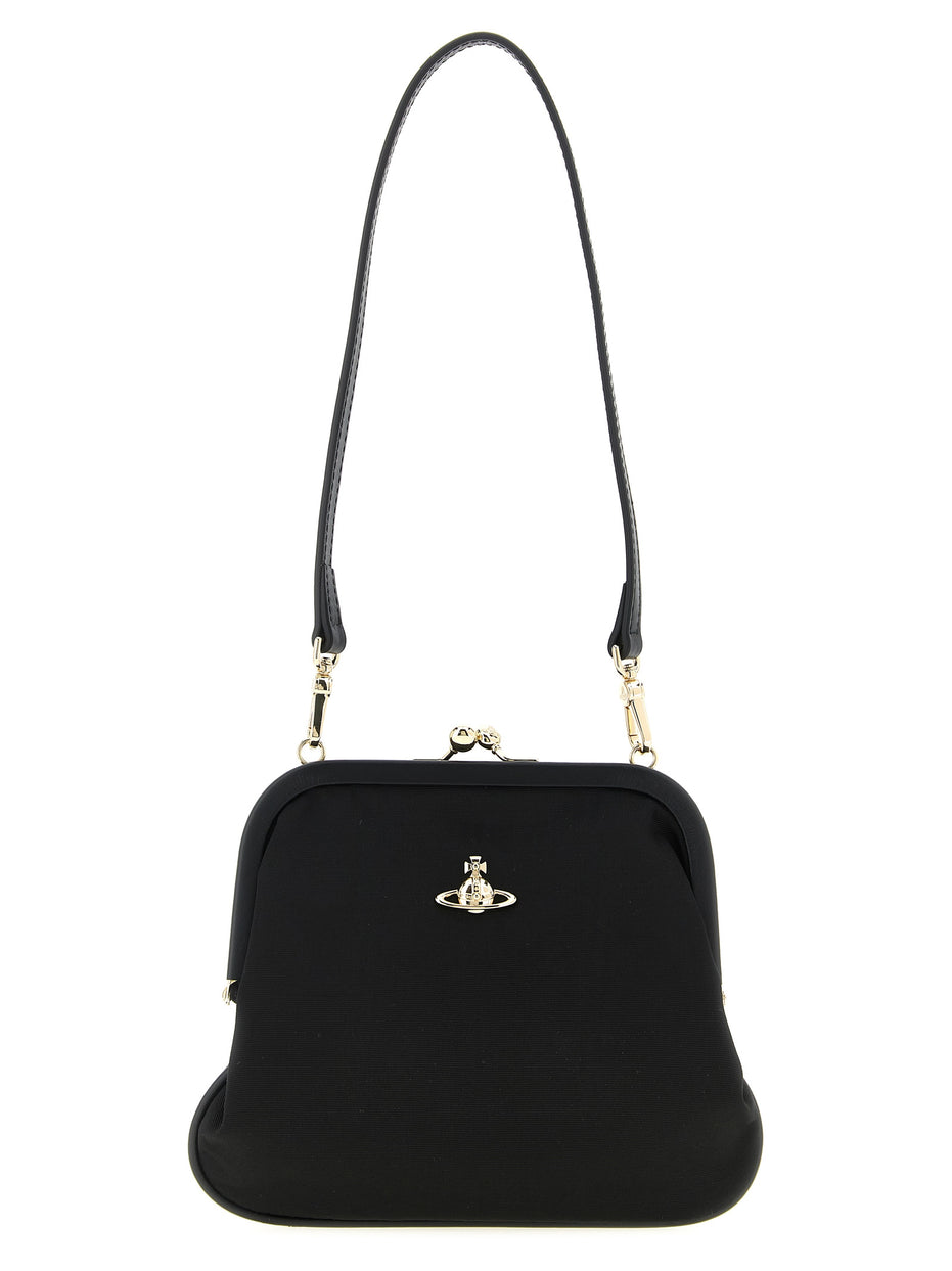 Vivienne Westwood Black Viscose Clutch Bag