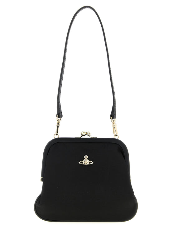 Vivienne Westwood Black Viscose Clutch Bag