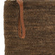 Ibeliv Brown Raffia Clutch Bag