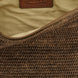Ibeliv Brown Raffia Clutch Bag