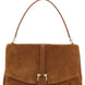 Ferragamo Brown Goatskin Shoulder Bag