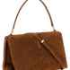 Ferragamo Brown Goatskin Shoulder Bag