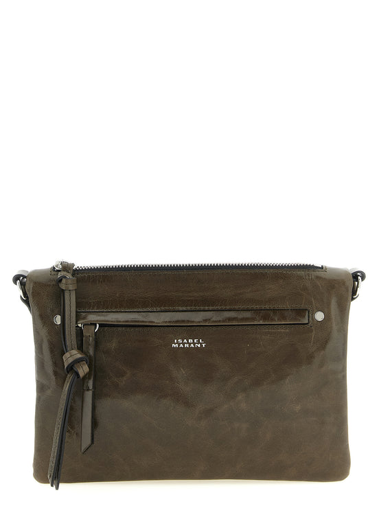 Isabel Marant Bicolor Calfskin Crossbody Bag