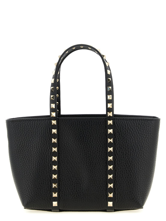 Valentino Garavani Black Calfskin Tote Bag