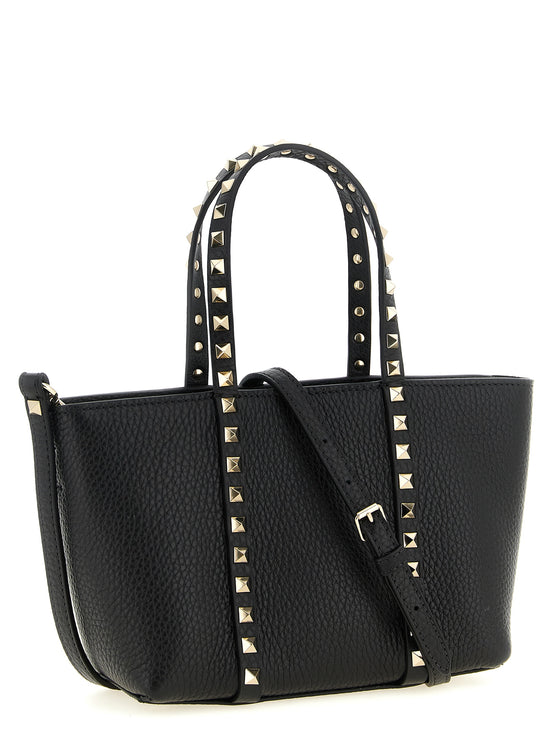 Valentino Garavani Black Calfskin Tote Bag