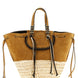 CUBA LAB Beige Leather Tote Bag