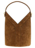 Saint Laurent Brown Calfskin Shoulder Bag