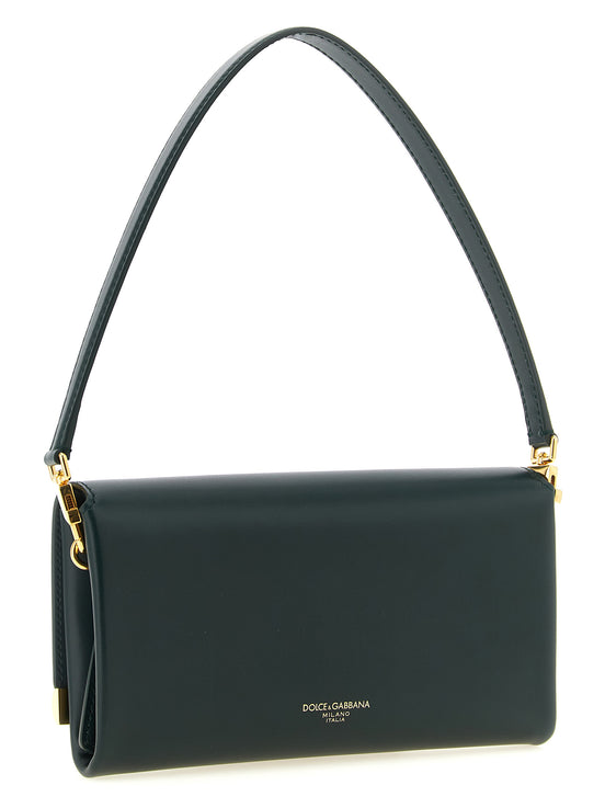 Dolce & Gabbana Bicolor Calfskin Shoulder Bag
