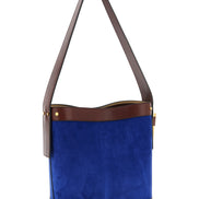 Versace Blue Calfskin Shoulder Bag
